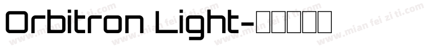Orbitron Light字体转换